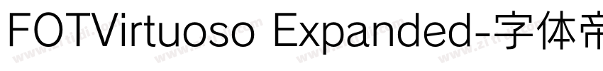 FOTVirtuoso Expanded字体转换
